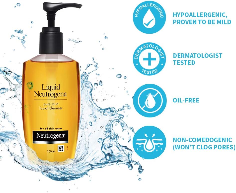 neutrogena liquid neutrogena pure mild facial cleanser