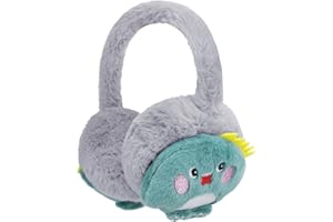 RUIXIA Cute Cartoon Animal Winter Earmuffs Soft Faux Fur Ear Warmers Adjustable for Adults Kids Thermal Plush Ear Muffs