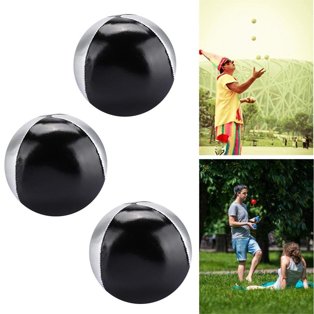3PCS Juggling Ball PU Leather Fine Colloidal Particle Indoor Leisure Portable