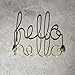 Umbra Wire Wall Decor, Hello, Brass