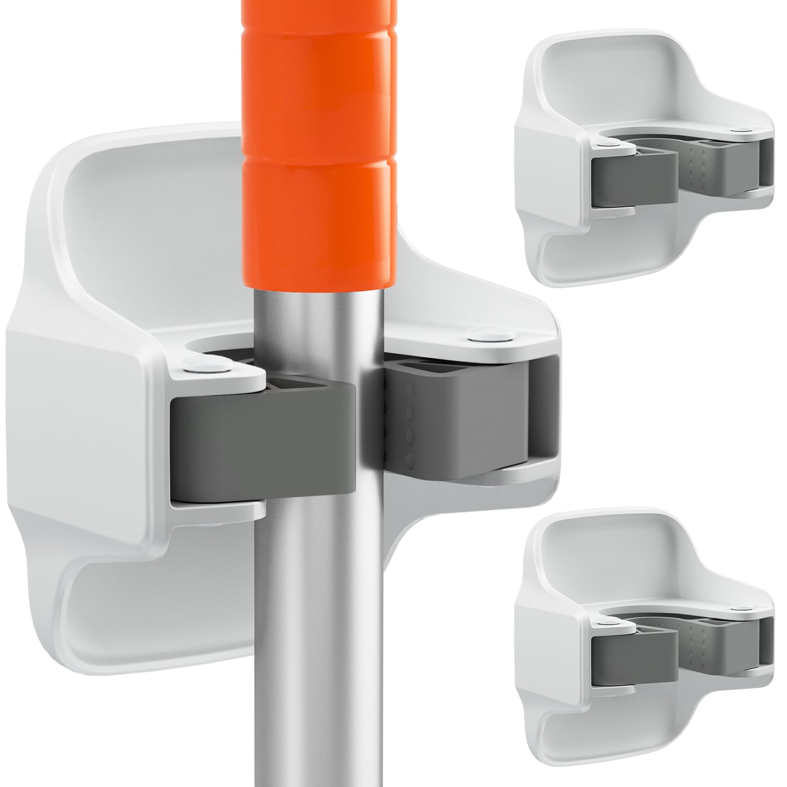 Garage Storage Solutions Reliahom 3-Pack Broom Holder Wall Mount - No Drill Adhesive Storage Garage Storage Racks Brooms Mops