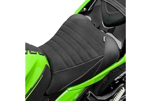 TAZGANTAX Motorcycle Driver Seat for Kawasaki Ninja400 Z400 2018 2019 2020 2021 2022 2023 2024 2025 2026 Ninja Z 400 Front Pillion Solo Cushion Pad Set (Rider-Black)