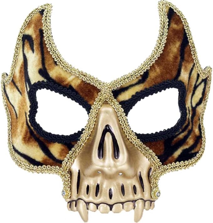 Skull Mask Gold/Black Clothing