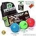Massage Ball Set - (Set Includes 2 Spiky Balls and 1 Lacrosse Ball) - Excellent for Sciatic Nerve Massage, Trigger Point Therapy, Reflexology, Myofascial Release, Muscle Recovery, Yoga, Foot Pain