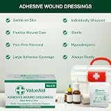 Value Aid Wound Dressings Adhesive Breathable 6x7 cm Pack 25 Sterile view 2
