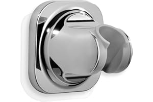 Handheld Shower Head Holder - 5 Angles Adjustable - Concealed Adhesive Mount - Screw Alternative - Bathroom Wall Mounted Show