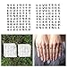 Tattify Traditional Knuckle Temporary Tattoos - Optimist (Set of 19) - Other Styles Available - Superior Quality and Fashionable Temporary Tattoos