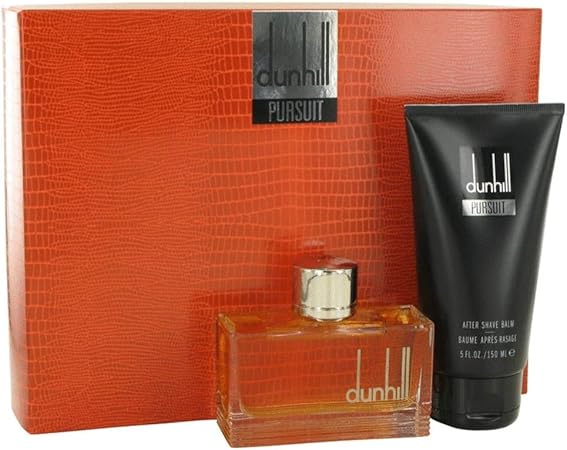 Dunhill Pursuit Eau De Toilette Spray y Bálsamo después del afeitado Set de regalo para él