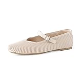 FancyRing Women's Mary Jane Ballet Knit Flats