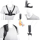 TANSUO 10-in-1 Action Camera Accessory Kit for Insta360 X5/X4/X3/X2/Ace Pro/Ace, Carrying Strap, Compatible with GoPro Hero, 