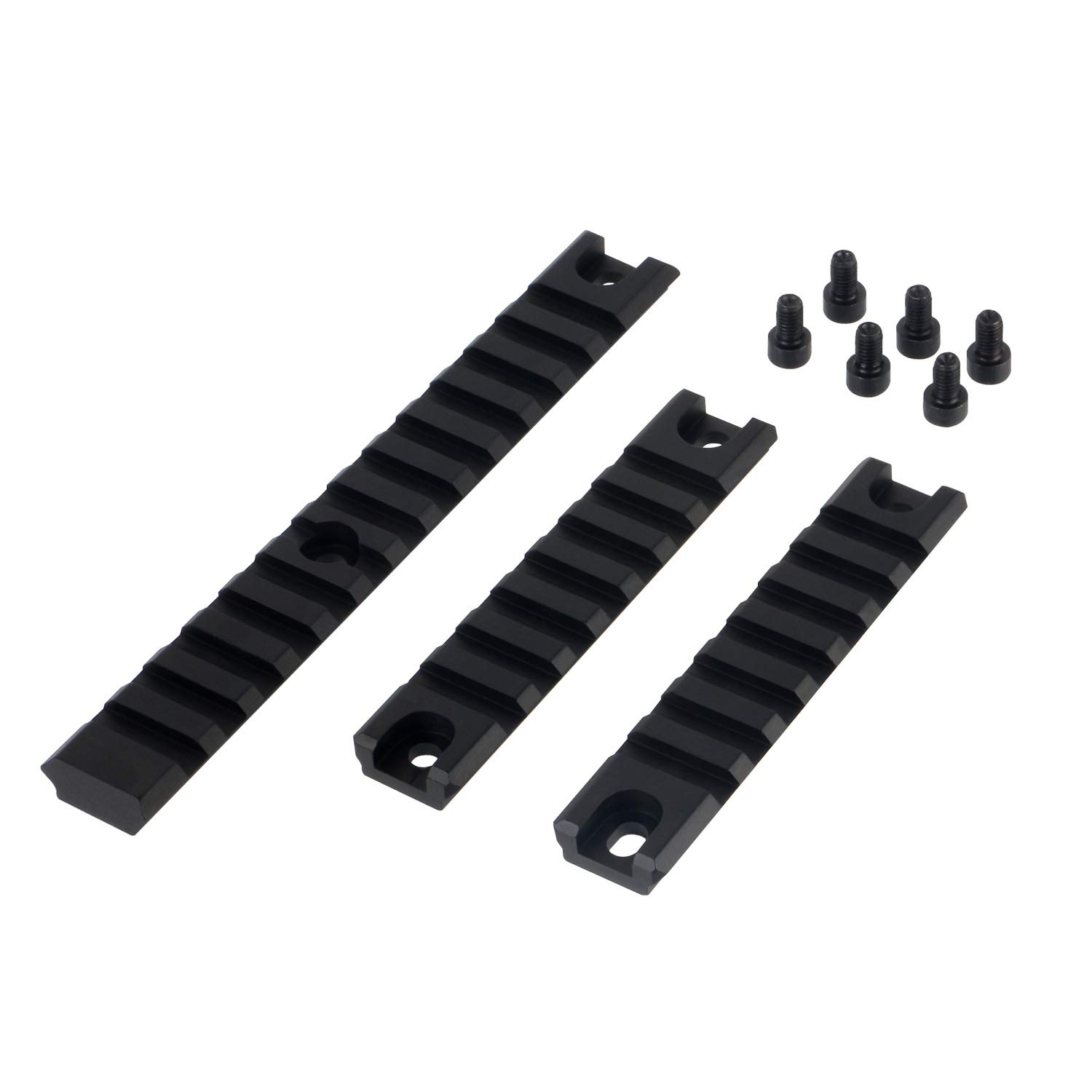 ToopMount Tactical Picatinny Rail Mount G36 3-Piece Long Picatinny Rail System Outdoor Hunting Accessories 20mm Picatinny Rail Set Military Grade Aerospace Aluminum Alloy