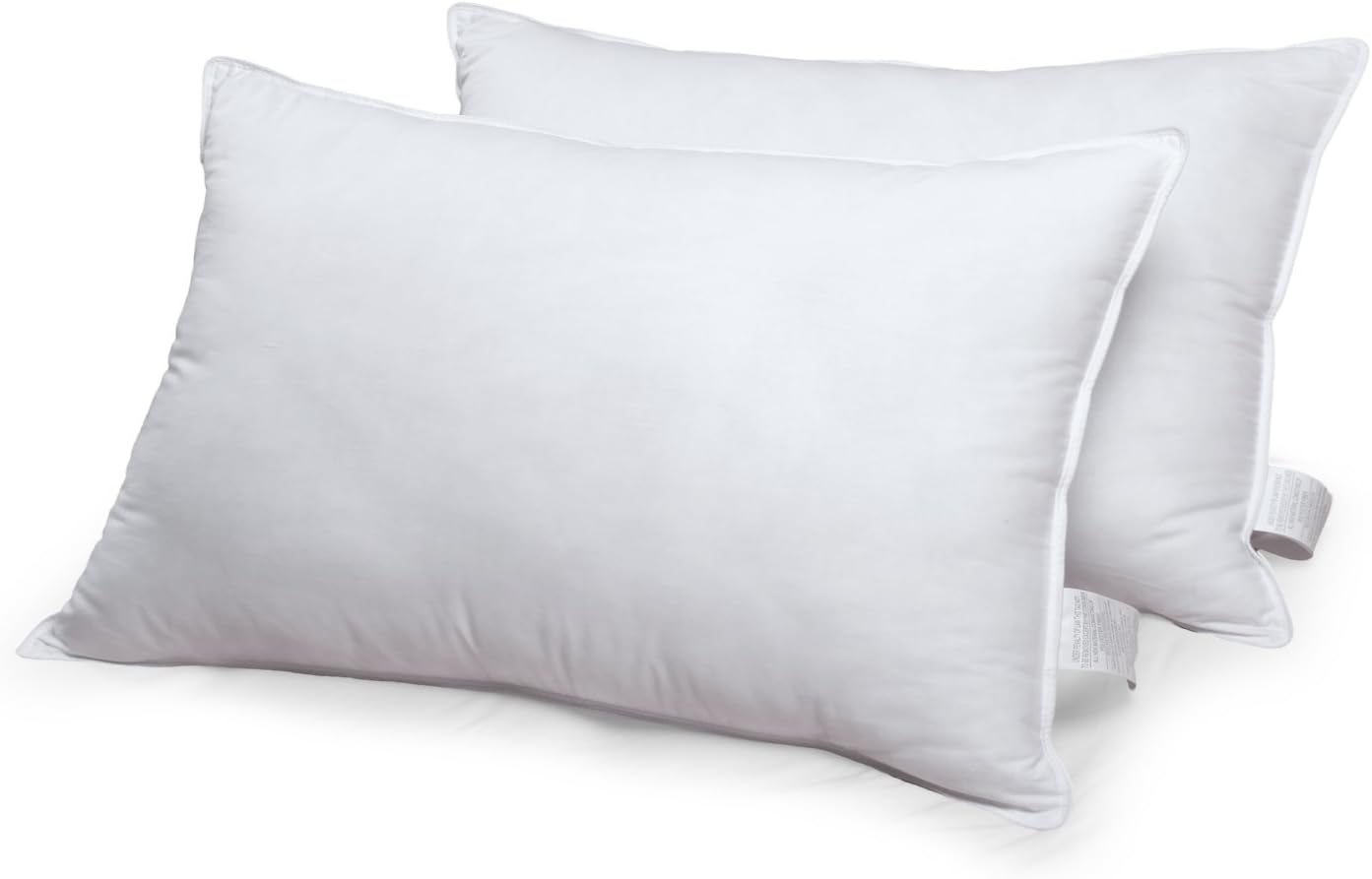 Newpoint 2-Pack 180 Thread Count Gel Fiber Filled Bed Pillow, Standard