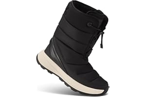 Kizik Juno 2 High Slip On Snow Boots for Women: Durable Rubber Soles for Any Terrain, Faux Fur Lining for Warmth During Winter Daily Wear - Regular Width