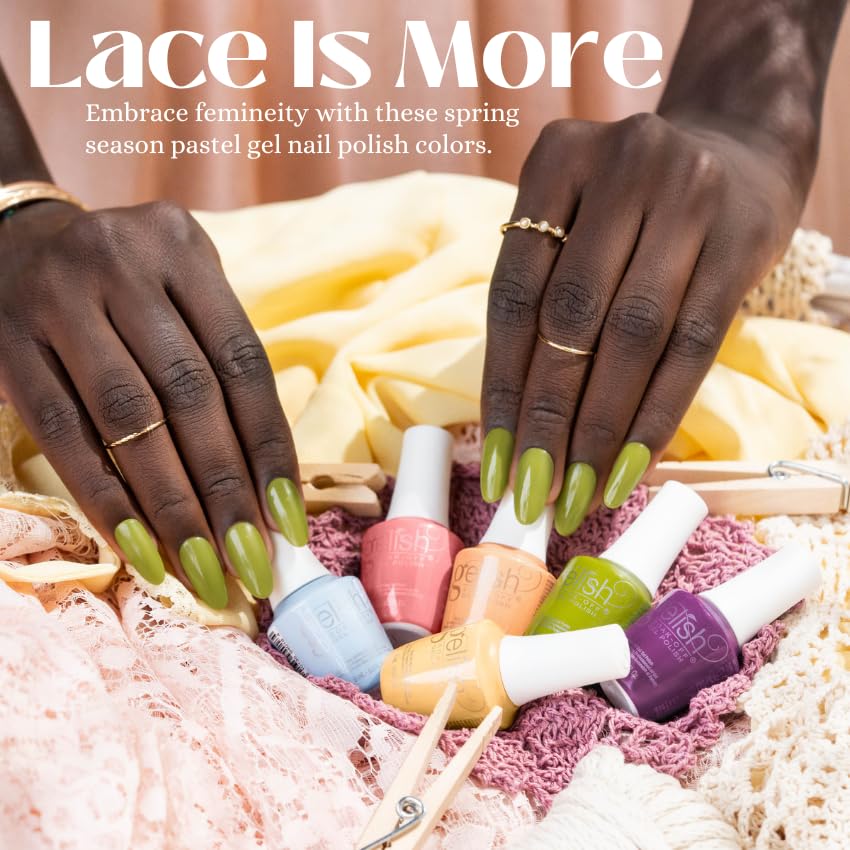 Gelish Lace Is More Mini Spring Collection - Soak Off Polish, Long-Lasting, Vibrant Color, Professional Quality, High Shine, Chip-Resistant (Sweet Morning Breeze) - Image 5