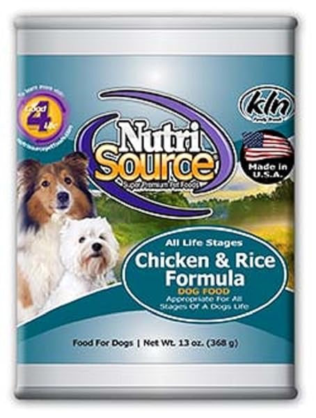 TUFFYS PET FOODS TUFFY’S NUTRISOURCE DOG CHICKEN/RICE CAN,...