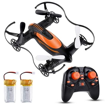 Lictin Mini Drone 2.4G 6-Achsen Ferngesteuerte Drohne mit Zwei Batterien Kopflos Modus Drohne Spielzeug Drohne Geschenk für A