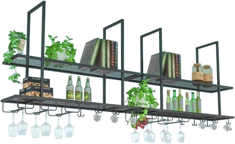 CCLLA Estantes para Vino de Pared, Estante para Colgar Copas de Vino de