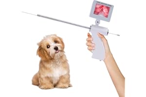 BYUP HGB Ethedeal Visual Dog Artificial Insemination Gun Kit,Dog Veterinary Breeding Kit,Dog Visual Endoscope Breeding Kit,with 5MP Camera Rotatable Screen (Small)