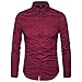 MUSE FATH Men's Printed Cotton Casual Long Sleeve Regular Fit Dress Shirt
