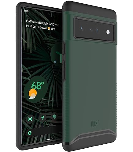 TECH CIRCLE For Google Pixel 10 / 10 Pro Magnetic Hybrid Clear Case Compatible With MagSafe Shockproof Military Grade Protection Rugged Slim Matte PC Non-Yellowing Anti-Fingerprint Cover,Black