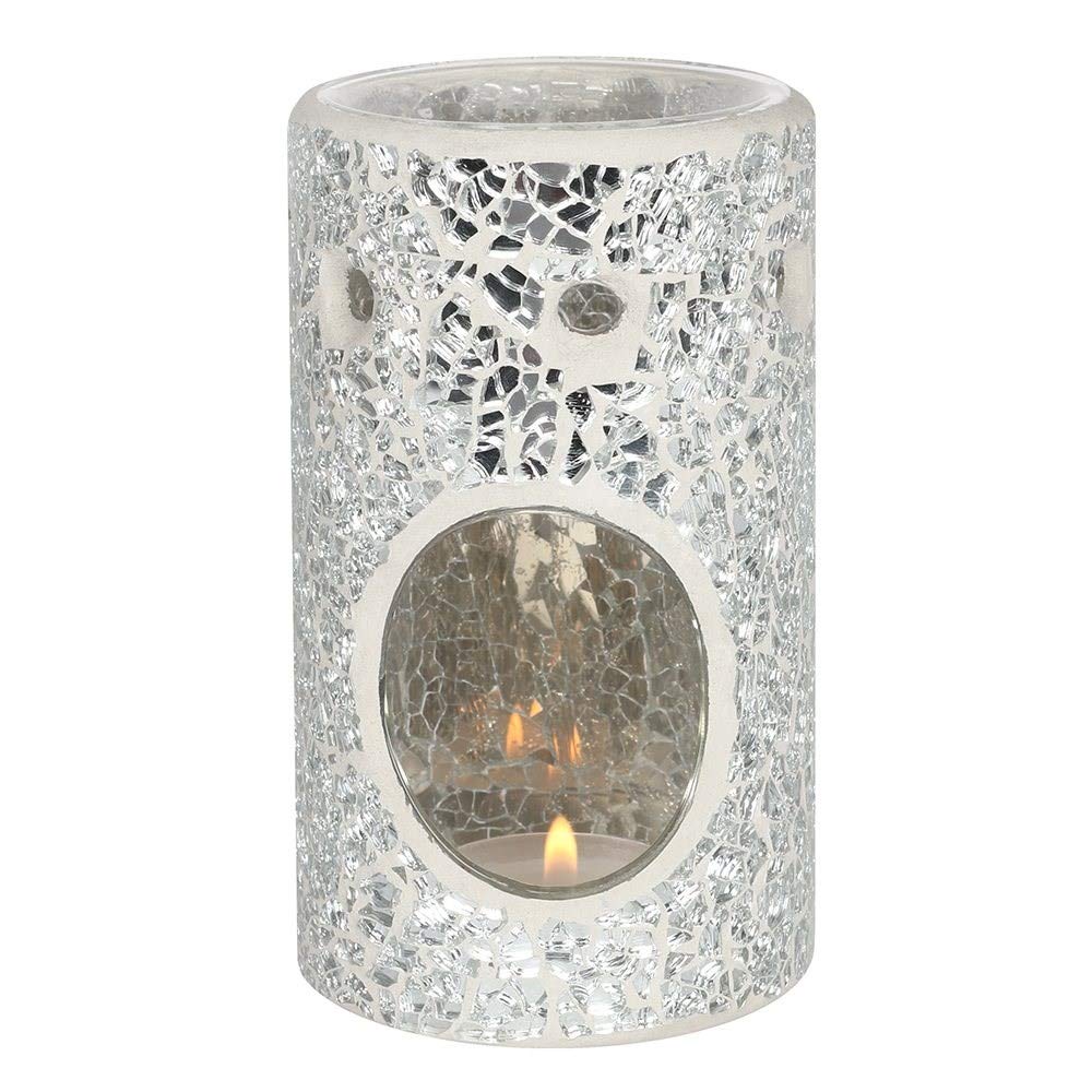 something different Silver Pillar Crackle Burner