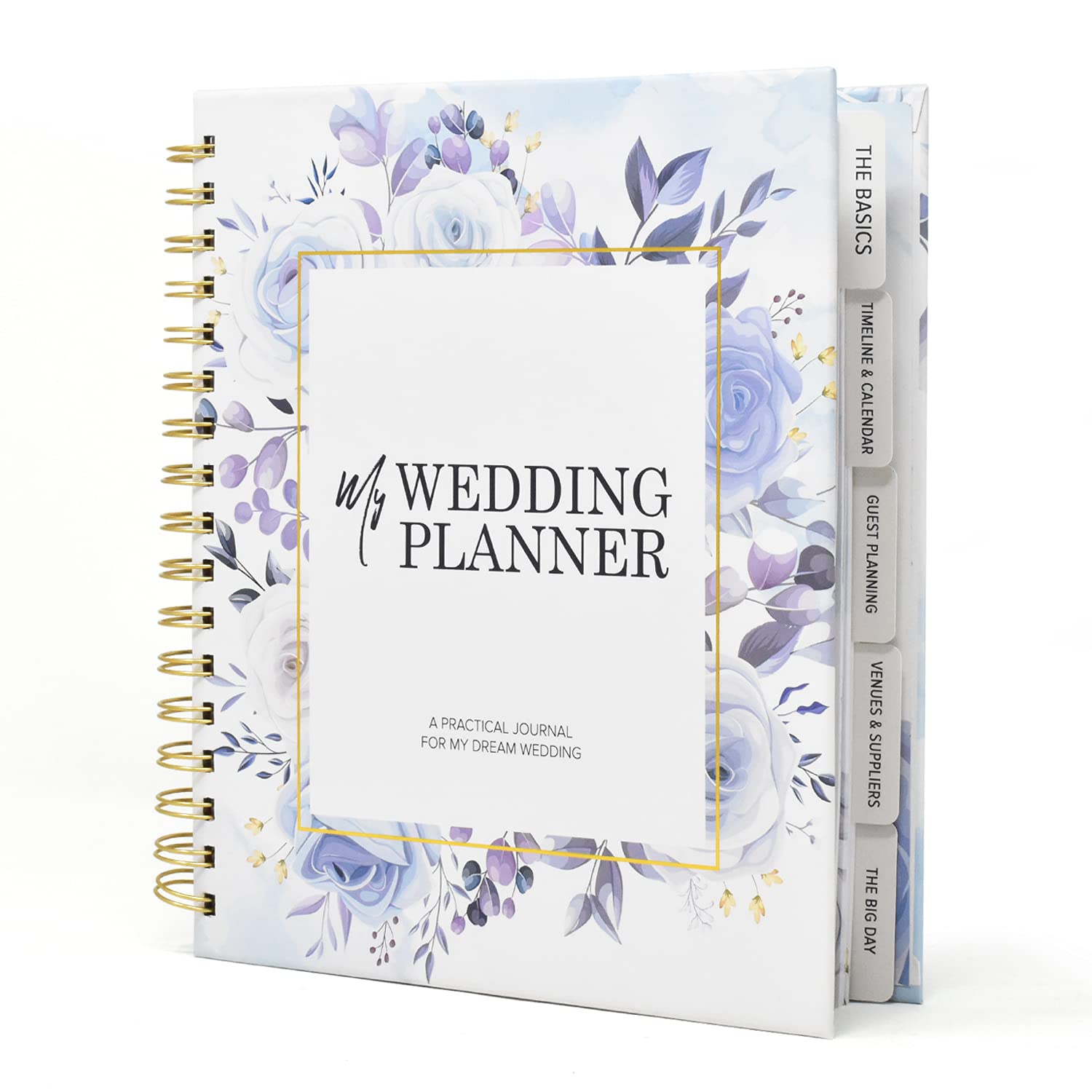 Joeji's Kitchen Bridal Planning Book, Notebook & Wedding Planner Book, Flower Design Beautiful Engagement Fiancé Gift Wedding Planner UK