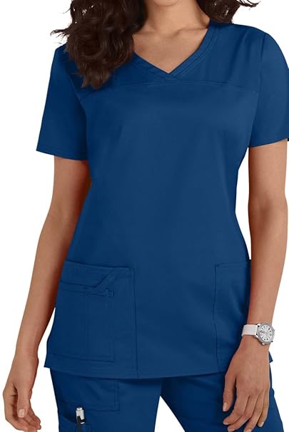 Damen Uniformen Schlupfkasack Gute Qualität V-Neck Top [ 20 Farben ]