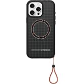 Sole Series Phone Case for iPhone 16 Pro Max - Midnight Circuit Black | Grippy iPhone Case with Tread Edges, Protective iPhone Case with Finger Loop, Magsafe Compatible