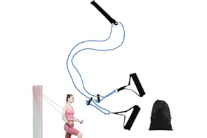 Xiaokeis Shoulder Pulley, Multi-Use Pulleys for Shoulder Rehab Over Door, Arm Rehabilitation Assisting Exercise Equipment with Storage Bag, Exercise Pulley for Physical Therapys(Blue+Black)