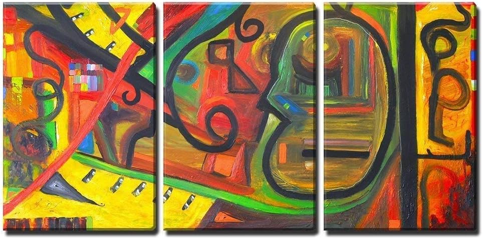 CAFLLING Canvas Wall Art/36" x 24" x 3 Panels 3 Piece Canvas Wall Art Decorative Canvas Painting