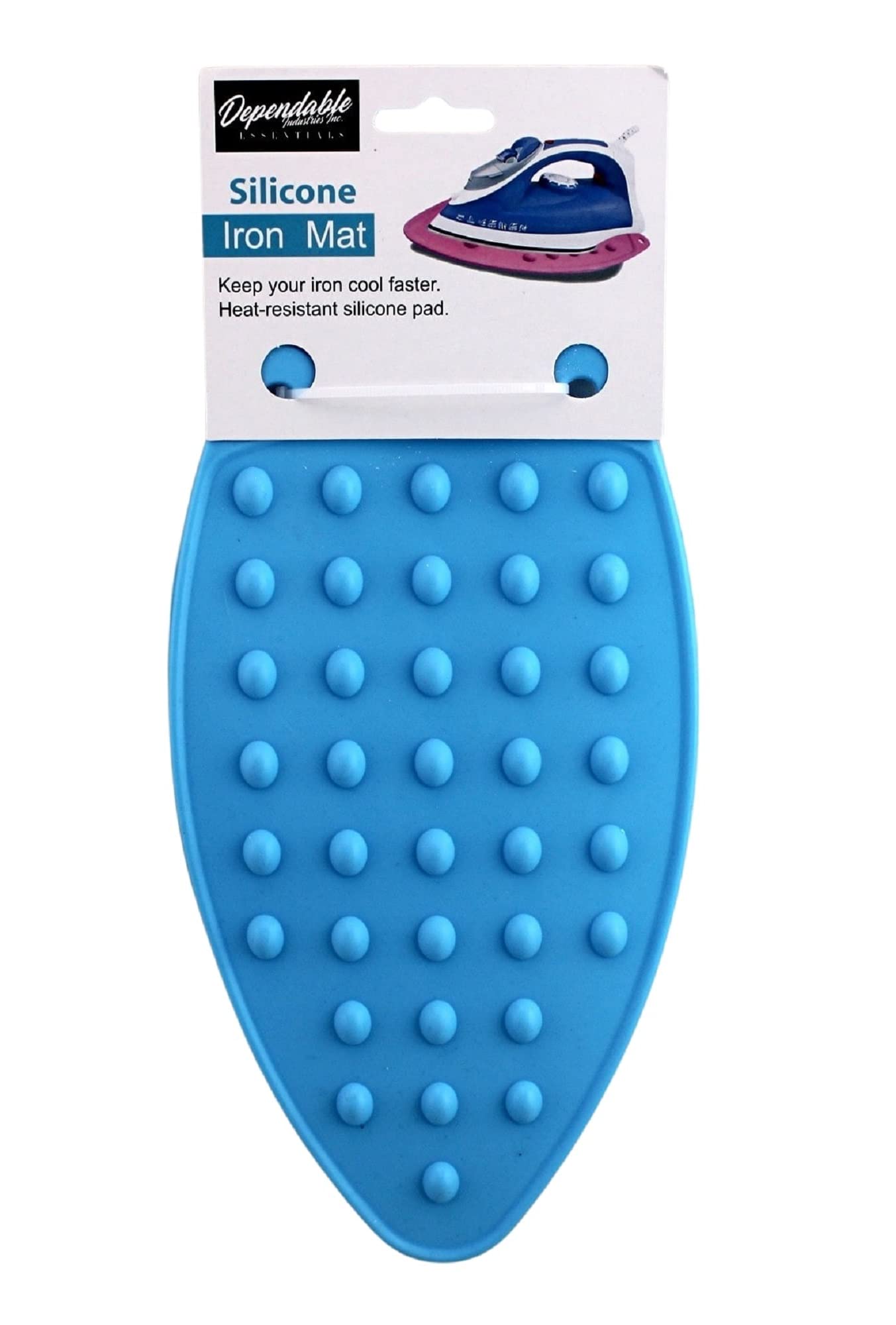 Dependable Industries Inc. Essentials Ironing Board Pad to Use Anywhere Quilted Magnetic Corners Iron Anywhere Travel Home with Silicone Heat Resistant Iron Rest Pad 18 inch x 31inch