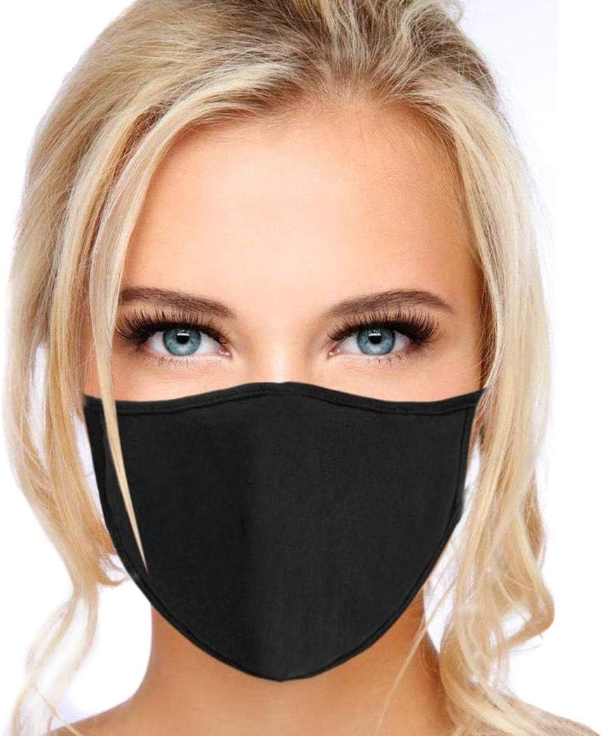 Protective mask mouth guard face mask rubber strap breath, black