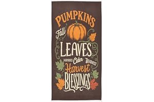 Pfrewn Thanksgiving Hand Towels 16x30 in Bathroom Towel Pumpkins Leaves Fall Harvest Blessing Ultra Soft Highly Absorbent Small Bath Towel Fall Autumn Thanksgiving Day Bathroom Decor Gifts