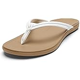 OLUKAI Ho'opio Malua Women's Water Friendly Sandals, Flip Flops for Beach & Everyday, Arch Support & Comfort Fit
