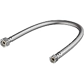 PROFLO PFX146324 20" Stainless Steel Faucet Supply Line with Connector - N/A