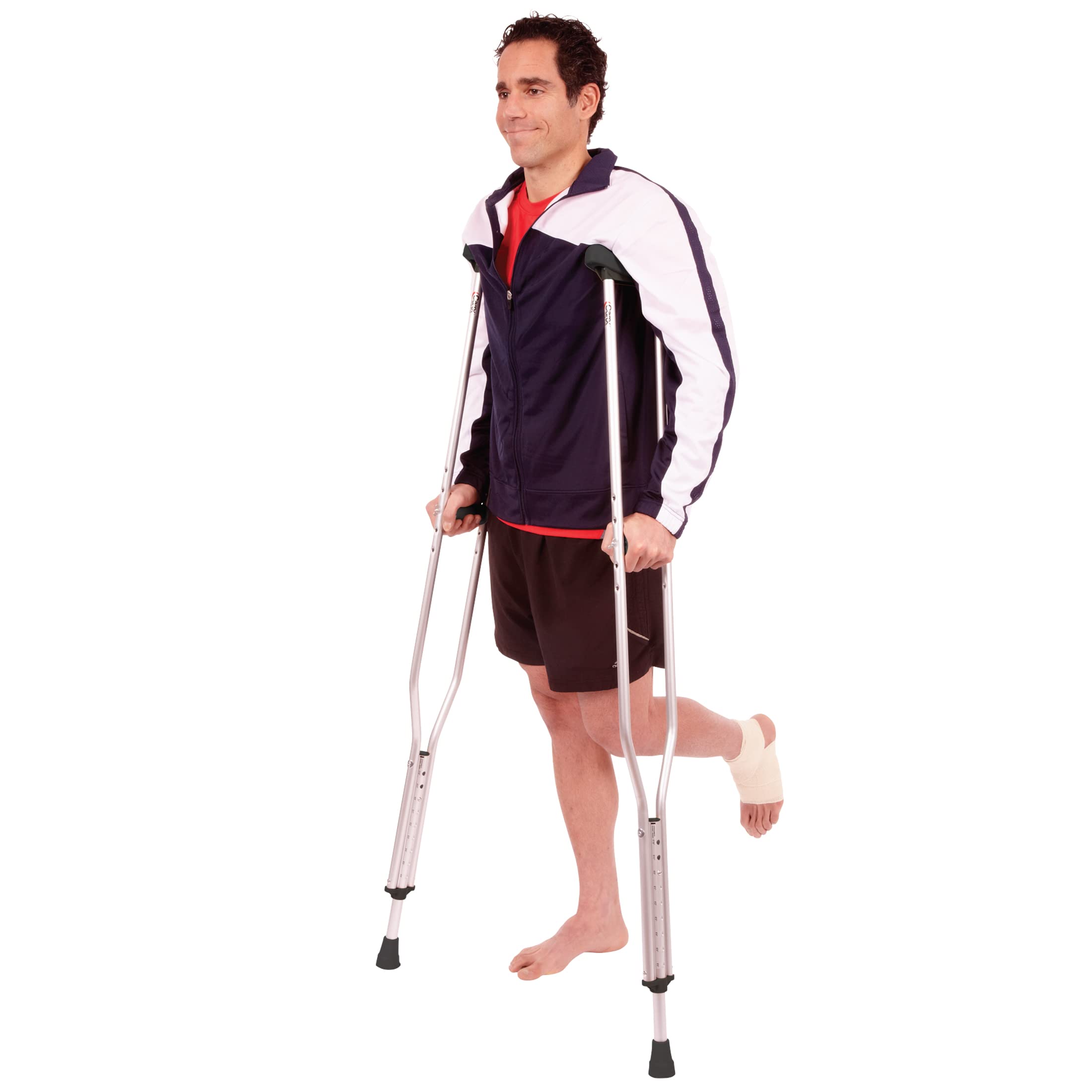 Carex Folding Aluminum Under Arm Crutches for Adults 4'11