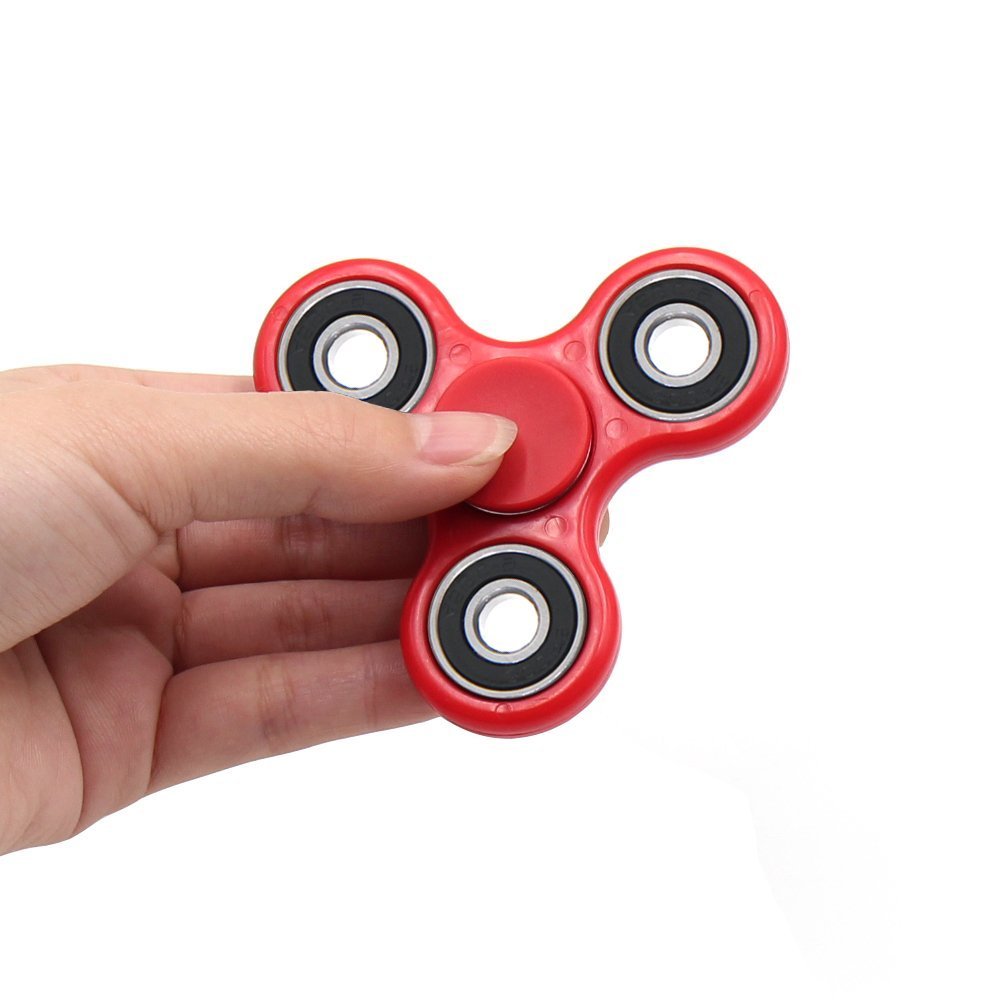 XY Fidget Hand Spinner Toy Perfect For Anxiety, ADHD, ADD and Autism Adult Children, with Ceramic Bearing. (Red)