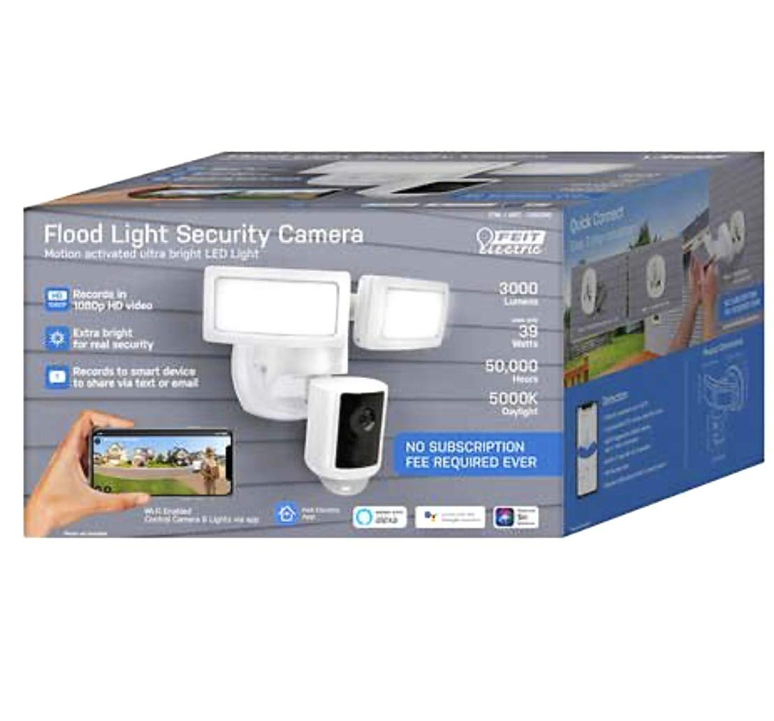 Photo 1 of Feit Electric LED 1080P HD Smart Flood Security Light