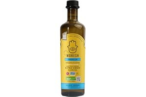 Moresh Moroccan Smooth Extra Virgin Olive Oil 500 ML Dark Glass Bottle (17 Fl Oz) - 1 Pack