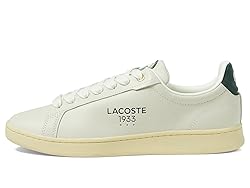Lacoste Mens Carnaby Pro, Off Wht/Grn, 9.5
