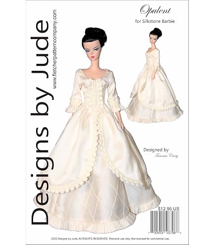 Cartamodello Per Cucire Abiti Anni '50 Per Bambole 16 Pollici &ndash; Designs By Jude (Ellowyne Wilde, Tonner)