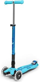 Micro Maxi Micro Deluxe Foldable LED 3-Wheel Kids Scooter Ages 5-12