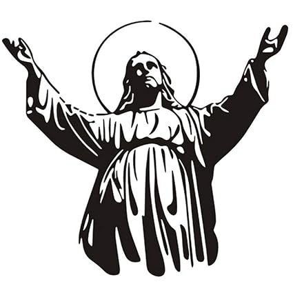 Y56 Tm Kreativ Portrat Von Jesus Umweltschutz Zuhause Aufkleber