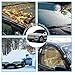 HRDJ Car Windshield Snow Cover, Auto Snow Windshield Cover Ice Removal Wiper Visor Protector Winter Summer Auto Sun Shade with 3-Layer Protection&Double Side Design for Cars Trucks Vans and SUV