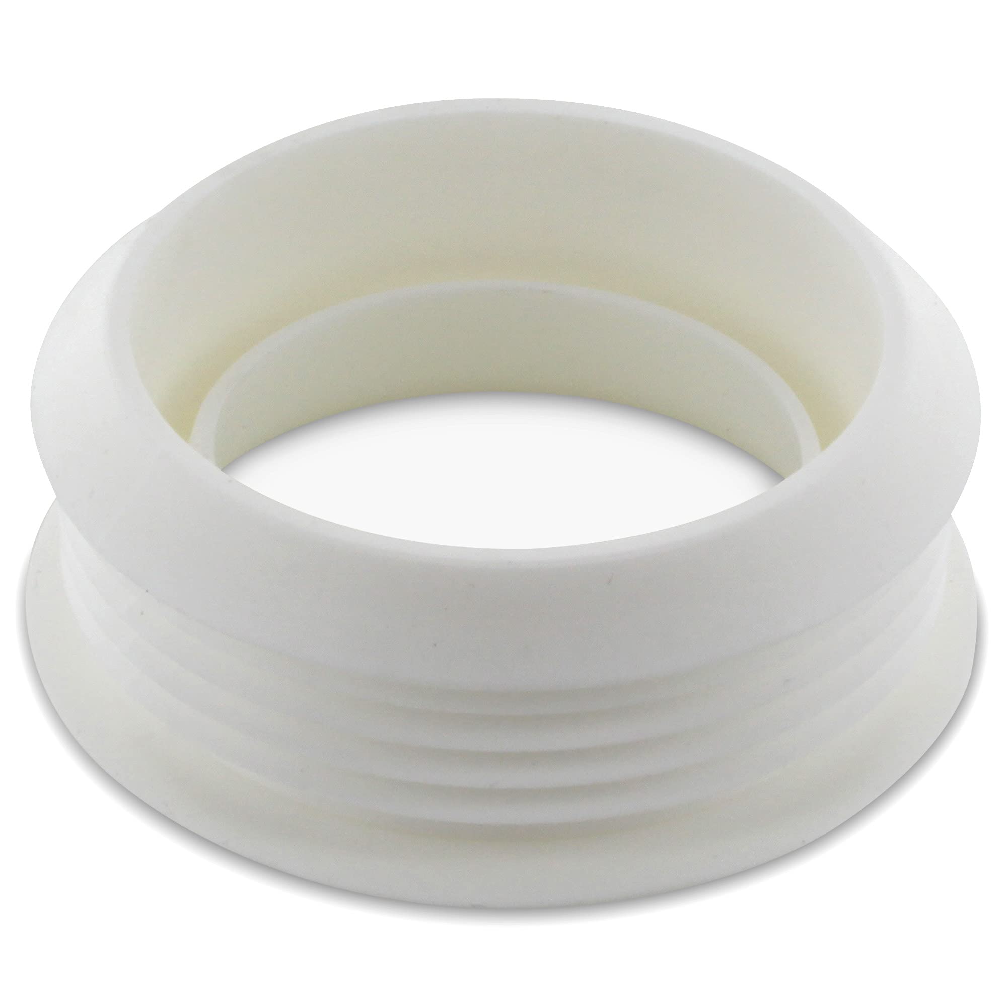 DL-pro Flush Pipe Connector - 44 x 55 mm Plastic Connection for Toilet with 55 mm Diameter Pipe