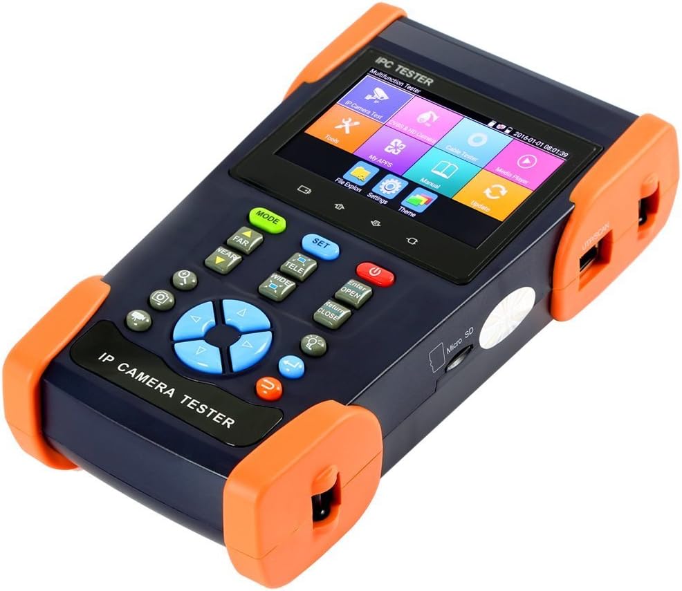 Precamview 3.5 Inch H.265 4K IP Camera CCTV Tester Monitor AHD CVI TVI CVBS 8MP Camera Tester ONVIF WiFi RJ45 TDR POE IPC3500ADH Plus