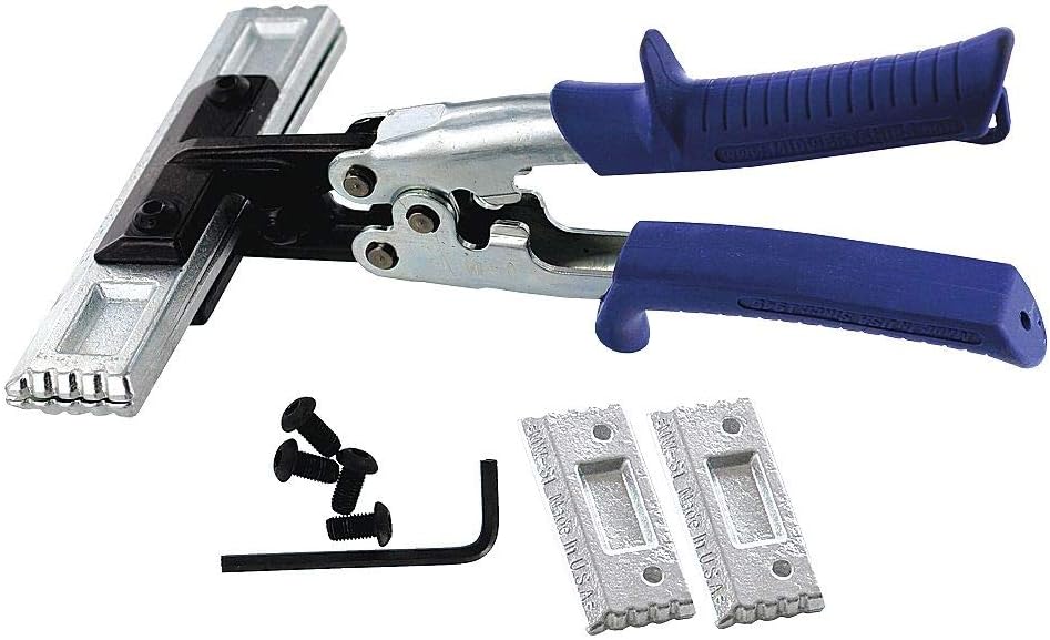 Midwest Snips 9" Forged Steel Hand Seamer Set, Blue - MWT-S36