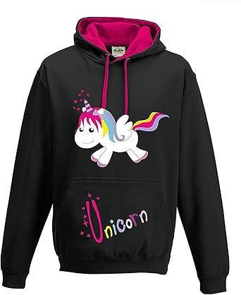 Livingstyle Wanddesign Pull A Capuche Unisexe Avec Motif Licorne Happy Amazon Fr Vetements Et Accessoires