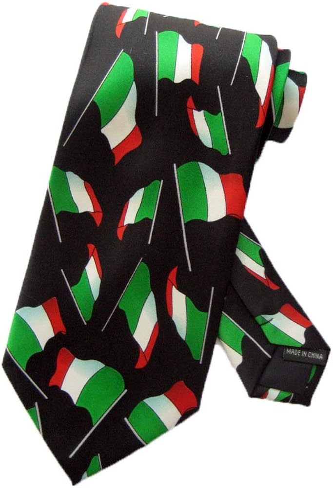 Marokko-Flagge Krawatte Für Herren – Gestreift, 100% Polyester, Einheitsgröße, Weich & Satinartig