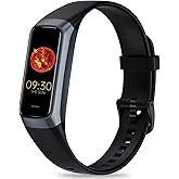 Fitness Tracker with 24/7 Heart Rate, Blood Oxygen Blood Pressure Sleep Monitor, Activity Trackers 5 ATM Waterproof,Step Calorie Counter Pedometer Health Smart Watch for Women Men